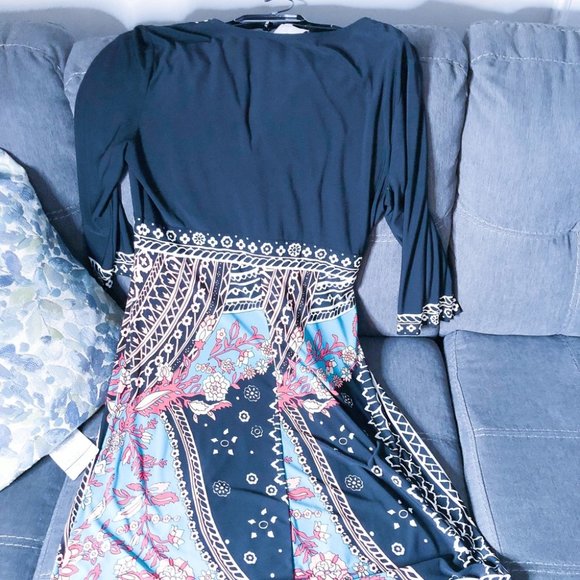 Multi Colored Black Dress - Picture 2 of 3